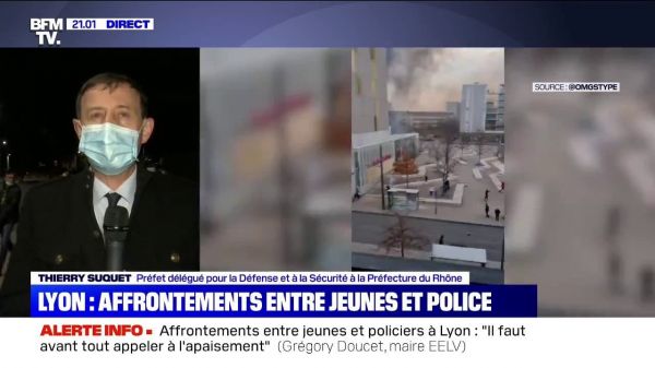 Affrontements à Lyon: "Le calme est revenu", selon le préfet délégué pour la défense et la sécurité