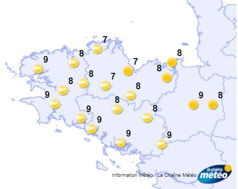 Météo en en Bretagne : soleil et vent frais ce samedi