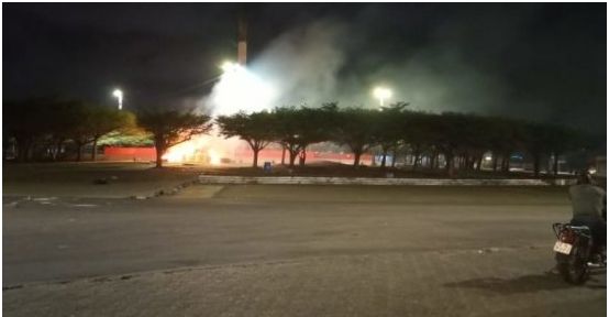 Actes de vandalisme à Cotonou La place de l'Etoile rouge incendiée