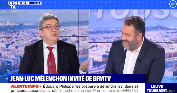 BFMTV : Jean-Luc Mélenchon compare Bruce Toussaint à un "flanby"