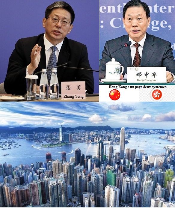 Hong Kong. Le système électoral de la RASHK amélioré, expliqué par Messieurs Deng Zhonhua et Zhang Yong