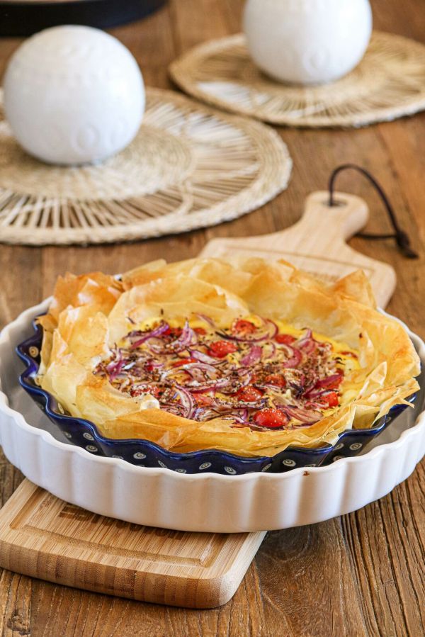 Crousti - Tarte, ricotta et tomates cerises
