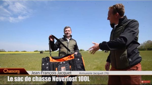 Sac de chasse 100 litres Neverlost anti-chocs orange