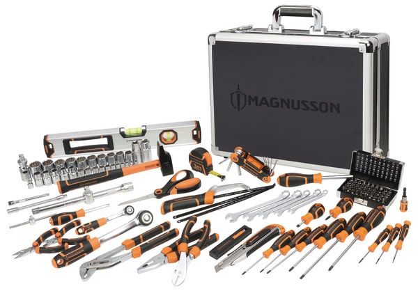 Mallette à outils sur trolley Magnusson + 91 pièces –