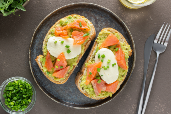 Bruschetta Mozzarella et saumon fumé