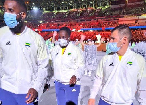 JO TOKYO 2020 - CÉRÉMONIE D'OUVERTURE : La délégation gabonaise a défilé
