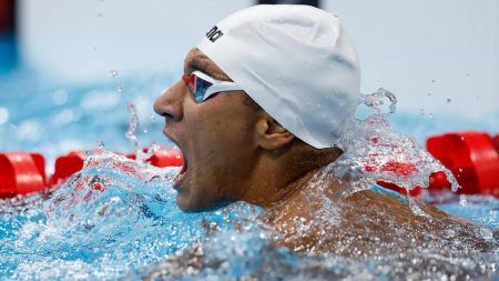 Le tunisien Ahmed Hafnaoui, Médaille d’or 400 mètres nage libre à Tokyo