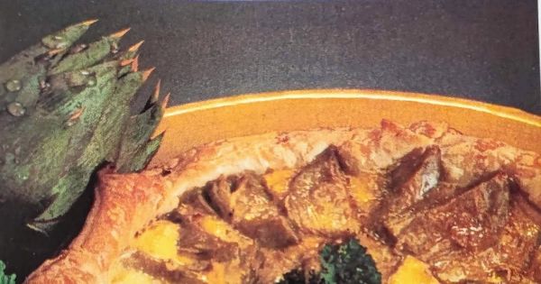 Tourte délicieuse aux artichauts