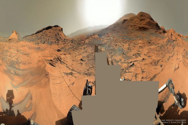 Panorama martien par Curiosity