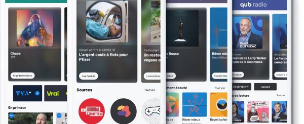 QUB: tous les contenus de Québecor sur une même plateforme
