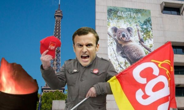 Emmanuel Macron manifestera tous les mardis devant l’ambassade d’Australie