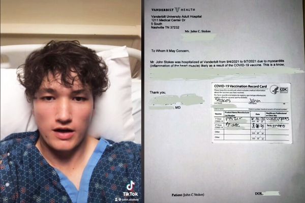 TikTok supprime la vidéo (4,5 millions de vues) de John Stokes, 21 ans, victime d'une myocardite à cause du vaccin