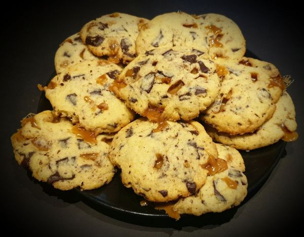 RECETTE DE COOKIES AU CARAMEL BEURRE SALÉ ► Excellent !