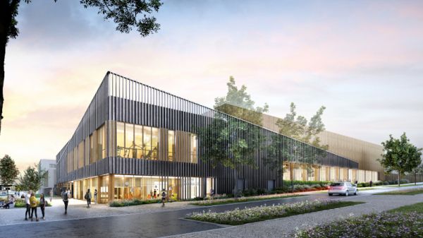 A Clermont, CRR porte en bois et isole en paille l'équipement sportif Saint-Jean