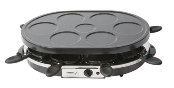 Electro dépôt : Raclette Cosylife ovale 8 personnes + crêpes à 24,98 €