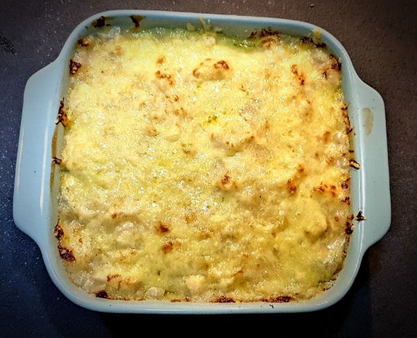 Recette gratin chou-fleur, pommes de terre et béchamel. Un plat délicieux