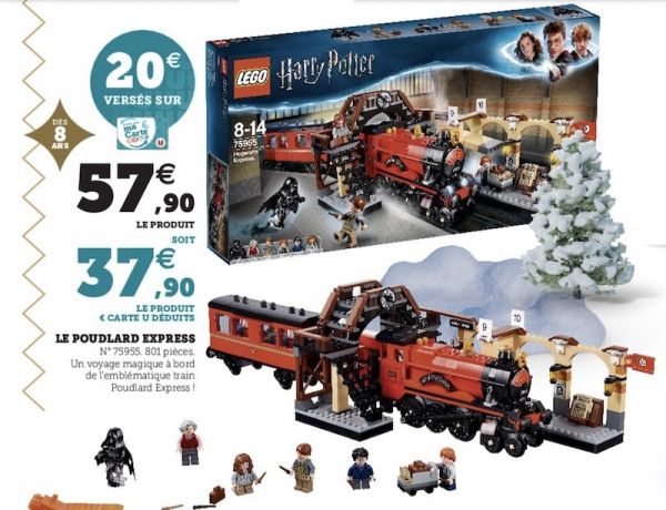 Hyper U : LEGO Poudlard Express à 37,90 € via remise fidélité