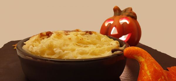Courge spaghetti au four. Recette de gratin light et facile pour halloween.