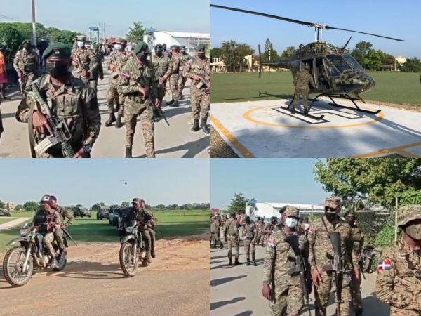 Haiti-RD. Avec plus de 10 000 hommes, les unités aériennes et terrestres de l’armée dominicaine surveillent la zone frontalière