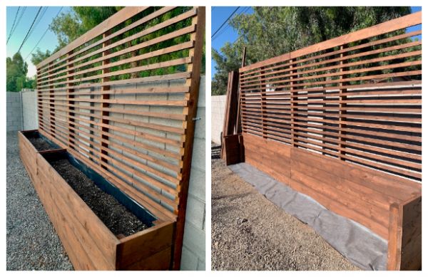 Il fabrique une jardinière avec treillis intégré et le résultat est magnifique !