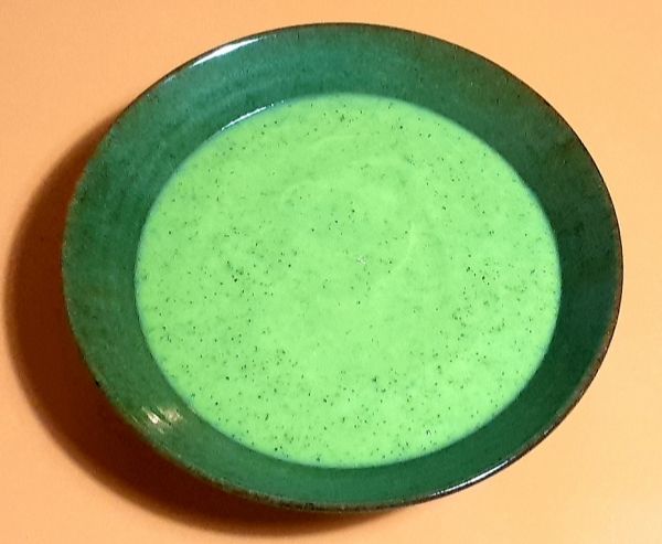 Velouté thermomix de courgettes et menthe. Recette riche en antioxydants