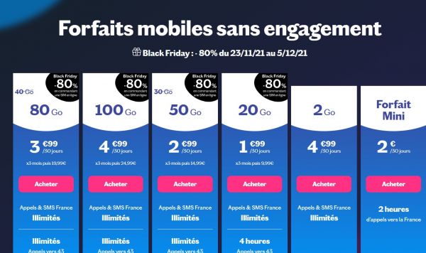Black Friday sur les forfaits mobiles LEBARA à prix cassés !
