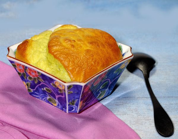 Soufflé au céleri-rave et épinards