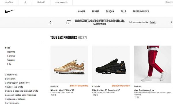 BLACK FRIDAY NIKE : 25% de remise en plus sur tous les articles