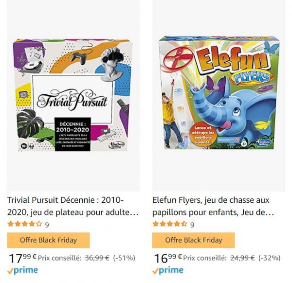 Black Friday Amazon : plus de 50% de réduction sur des jouets et jeux !