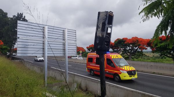 Le radar tourelle entre Le Tampon et Saint-Pierre a été détruit