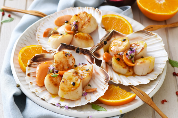 Saint-Jacques aux fruits de la passion