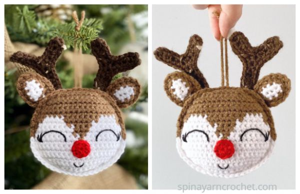 Voici des patrons et tutos gratuits pour crocheter Rudy le Renne