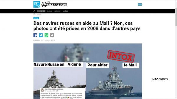 Soutien militaire russe au Mali : des photos anciennes ou douteuses