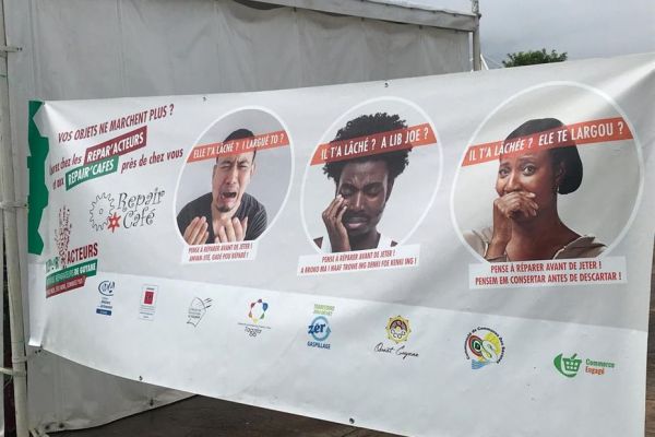 Dernière halte des artisans de la Caravane de la réparation  à Macouria après 2 mois de périple