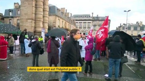Hôpital : à bout, les soignants manifestent partout en France