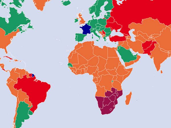 Carte Covid française : le rouge écarlate entre en vigueur