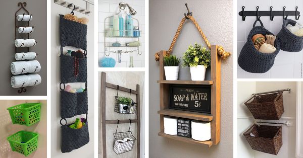 Voici des astuces pour accrocher, ranger et organiser la salle de bain