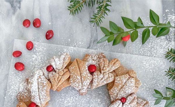 Couronne de l'Avent - Sablés de Noël aux épices