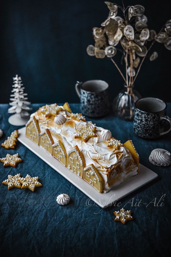 Bûche citron meringuée