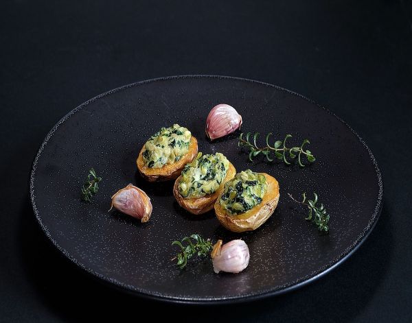 Pommes de terre farcies aux herbes