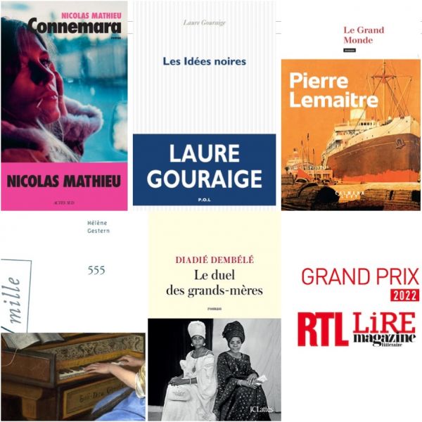 Grand Prix RTL / Magazine littéraire 2022 : 5 romans finalistes