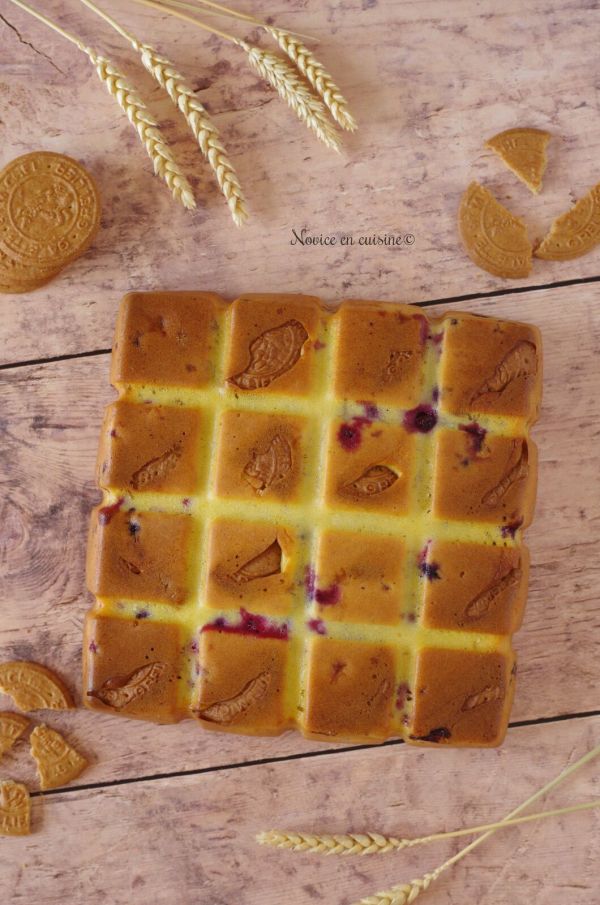 Moelleux spéculoos et fruits rouges