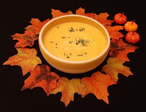 Velouté de courge et patate douce. Recette de cucurbitacée comestible