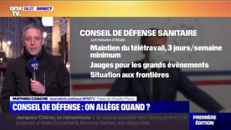 Le conseil de défense sanitaire de ce jeudi ne devrait pas prévoir pas un allègement des mesures