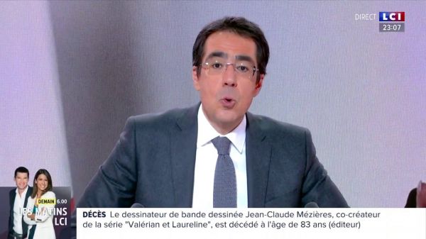 Darius Rochebin avec Anne Seften du 23/01/2022