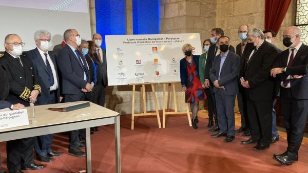Grande vitesse dans l'Aude : Hélène Sandragné demande à Jean Castex une ligne mixte entre Béziers et Perpignan