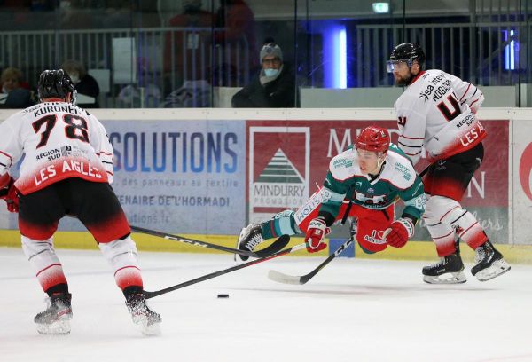 Hockey sur glace (Ligue Magnus) : Anglet s'incline au bout du suspense face à Nice (1-2)
