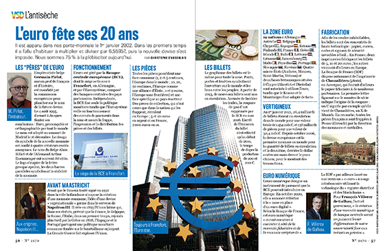 L'euro fête ses 20 ans