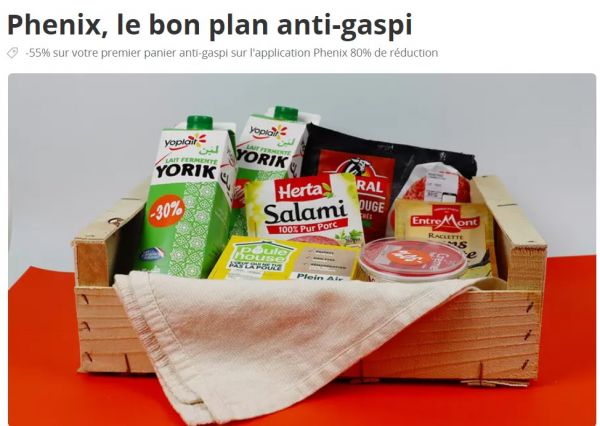 Phenix : 1€ au lieu de 5€ le panier anti gaspi