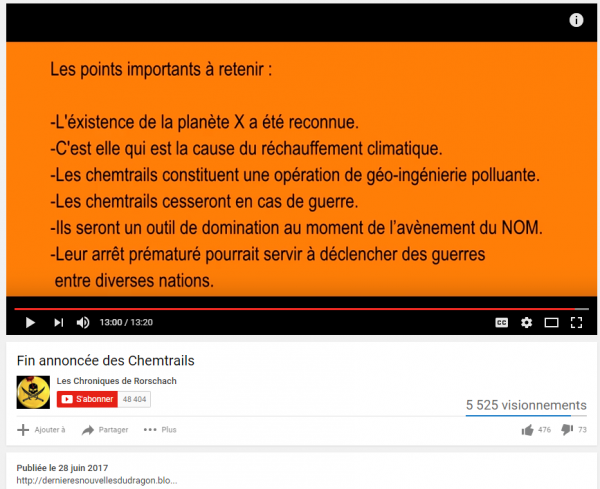 Fin annoncée des Chemtrails